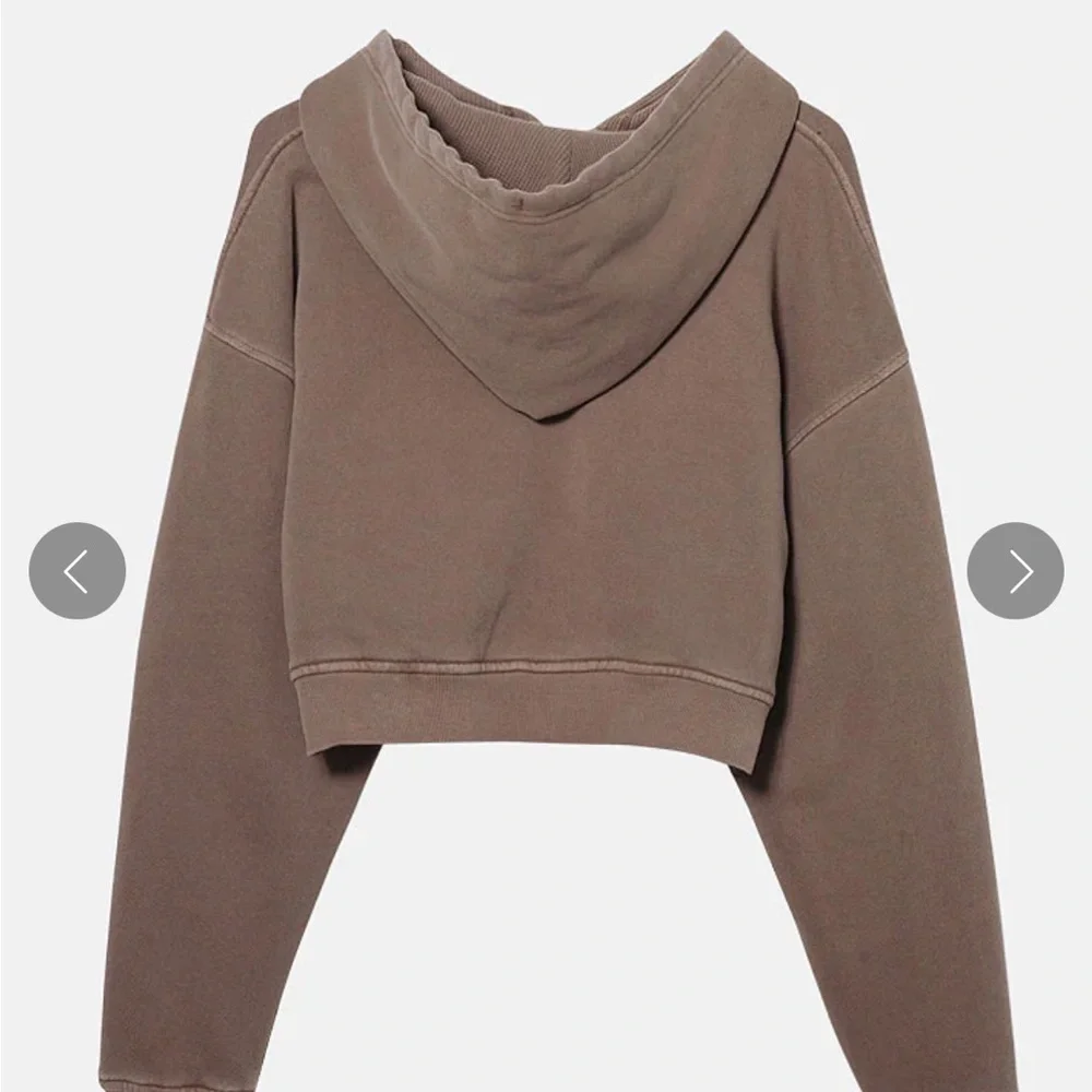 Elwood Babydoll Crop Zip Hoodie - Picture 2 of 8